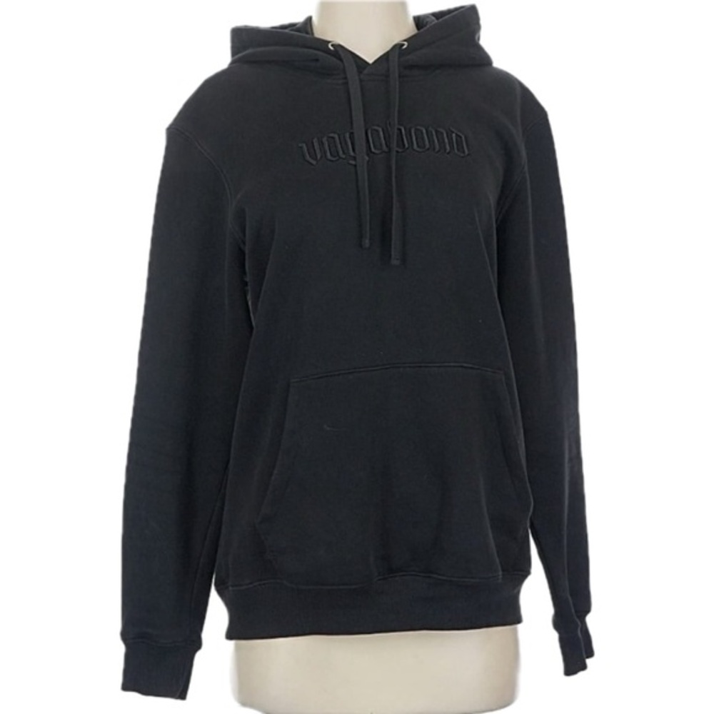 Vagabond Men’s Embroidered Logo Hoodie in Black